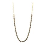 Silver Knot And Ball Necklace