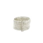 Silver Omelette Thin Bracelet
