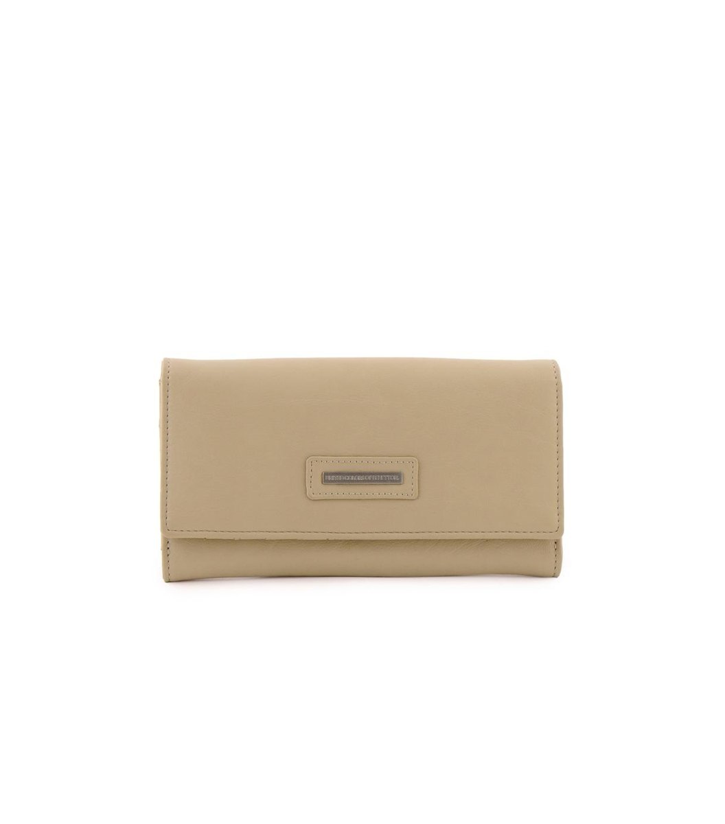 solid-beige-wallet Solid Beige Wallet