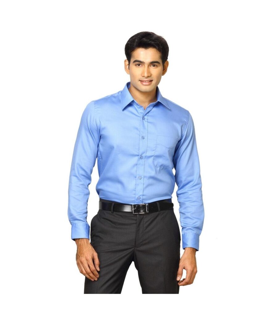 Solid Blue Shirts