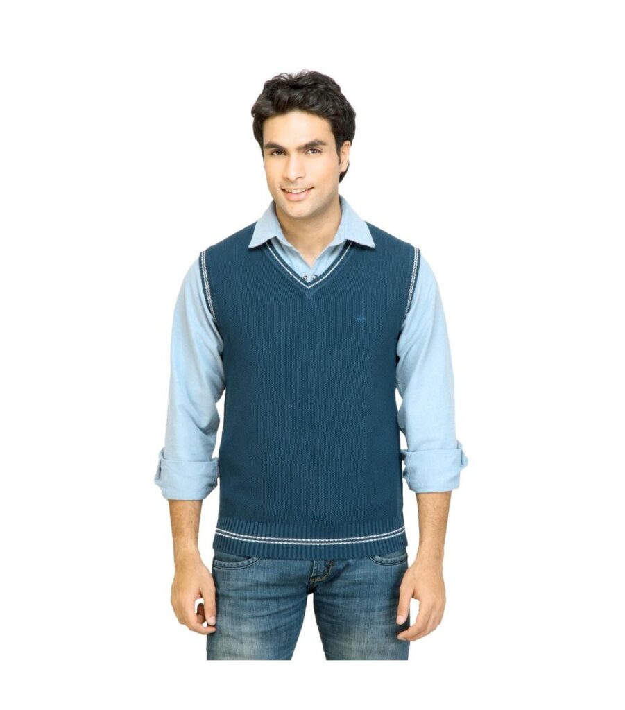 Solid Blue Sweater