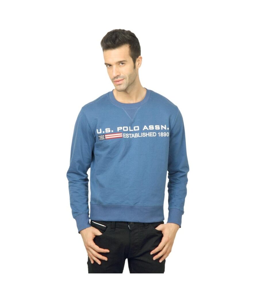 Solid Blue Sweatshirt