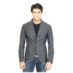 Solid Grey Blazer Jacket
