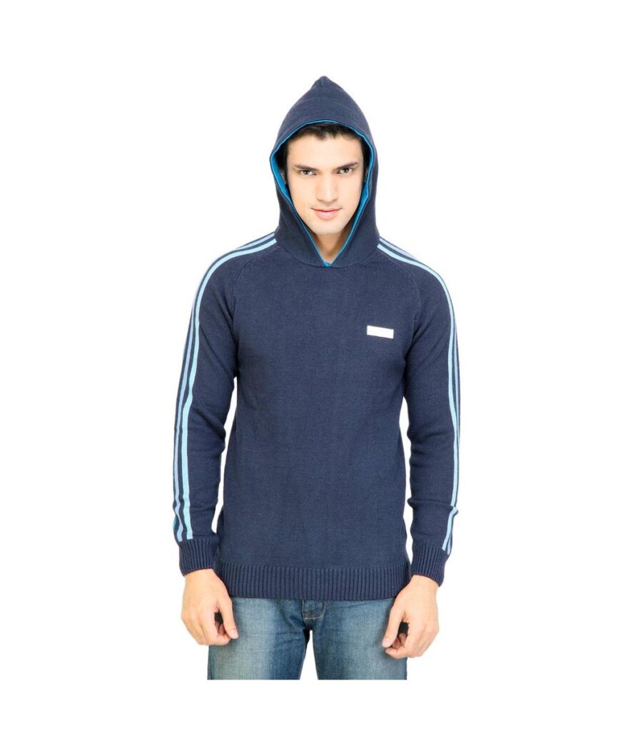 Solid Navy Blue Sweater