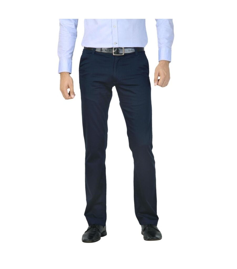 Solid Navy Blue Trouser