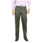 Solid Olive Trouser