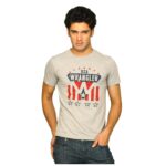 Star Flag Print Grey Melange T-shirt