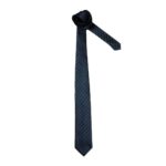 Striped Navy Blue Tie