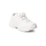 Synthetic White Sports Shoes