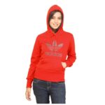 Trefoil Hoodie Red Sweatshirt