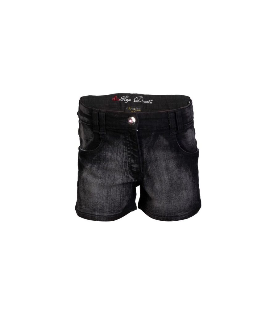 Washed Black Shorts