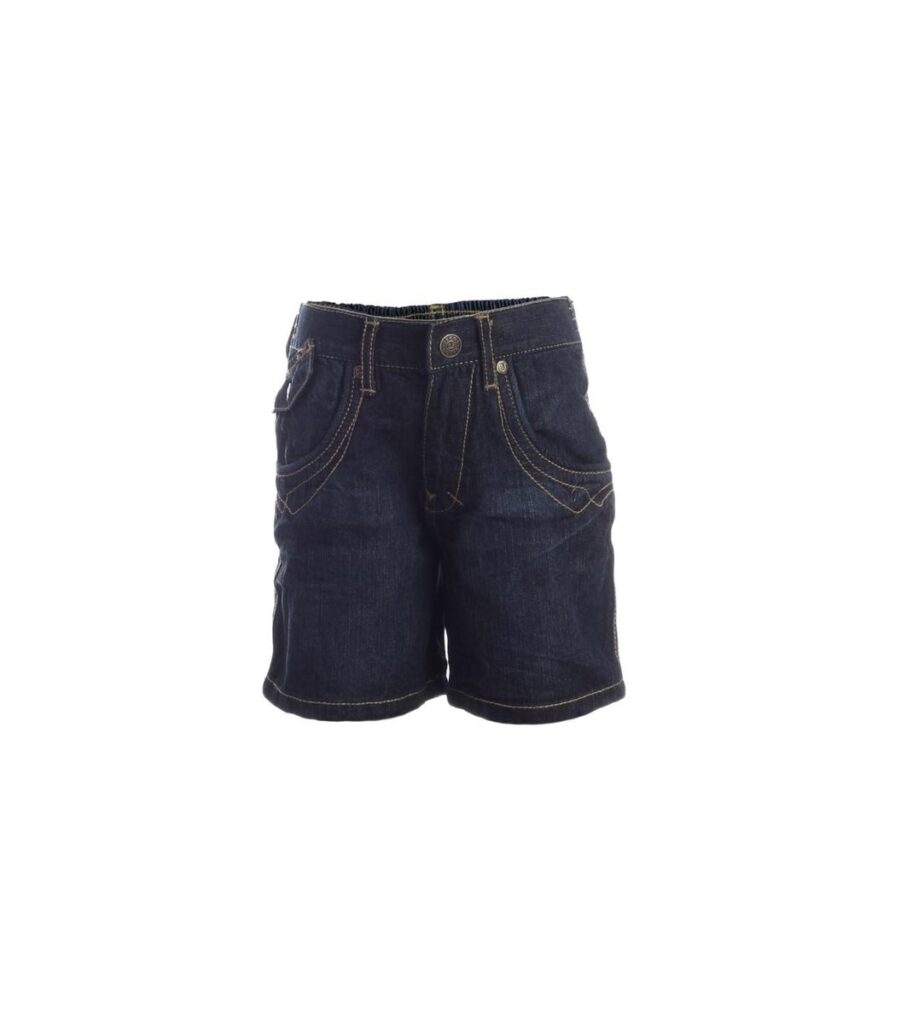 Washed Blue Denim Shorts