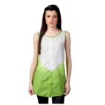 White & Green Top