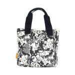 White Printed Tote Bag Handbag