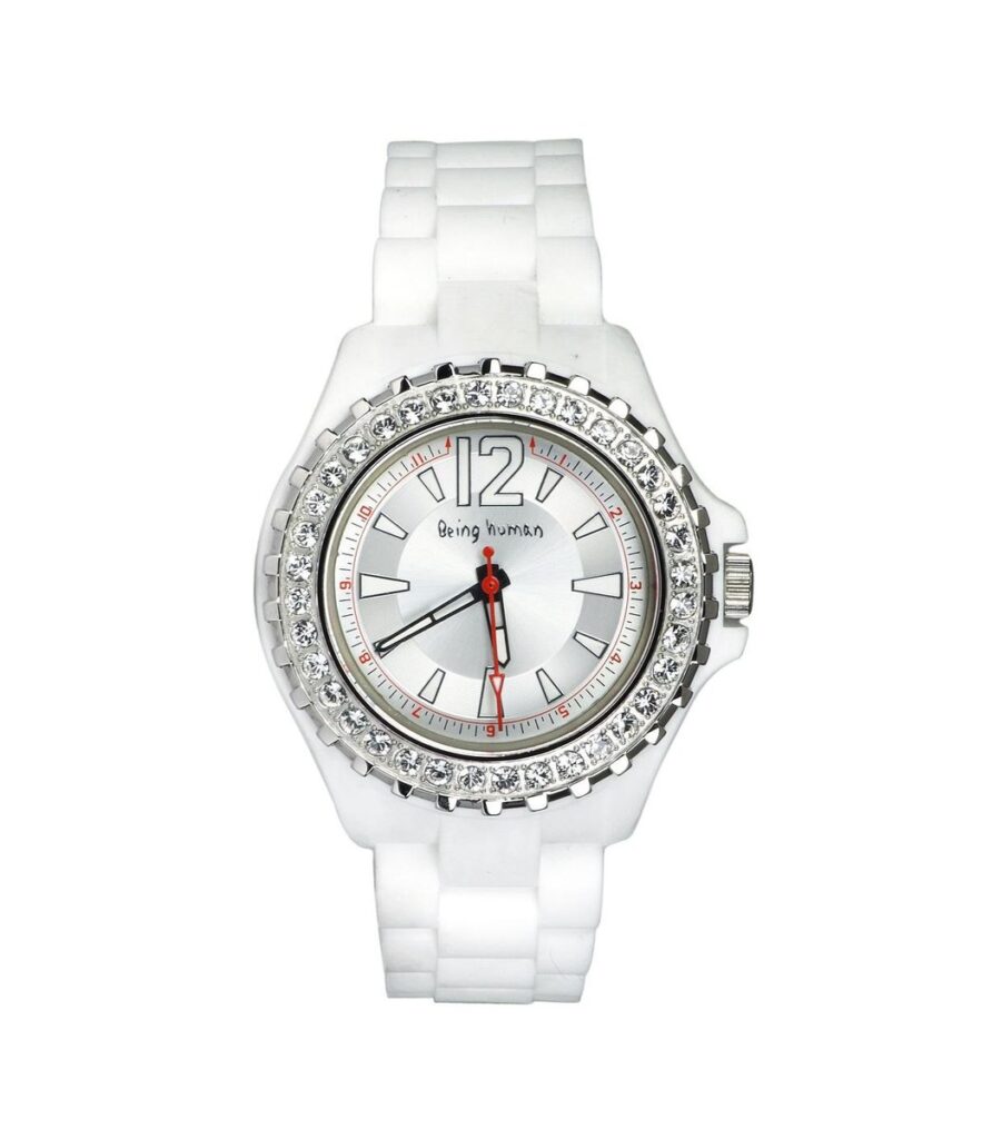 White Silicon Strap Watch