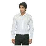 White Striped Slim Fit Shirt