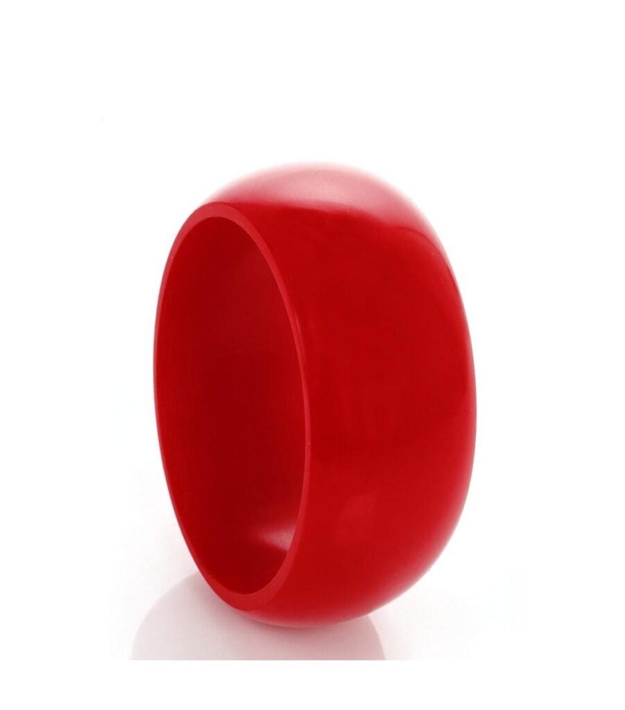 Wide Red Bangle