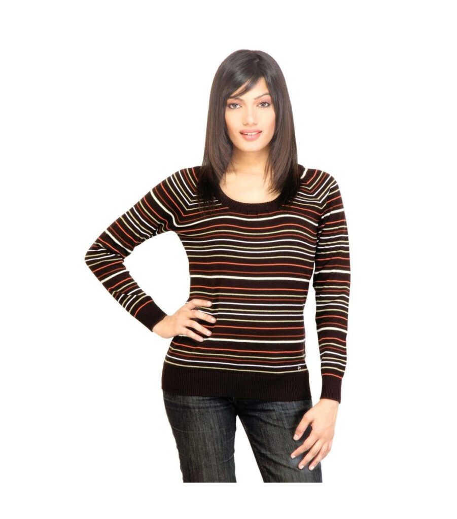 Woman Brown Sweater