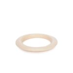 Woman Cream Bangle Bracelet