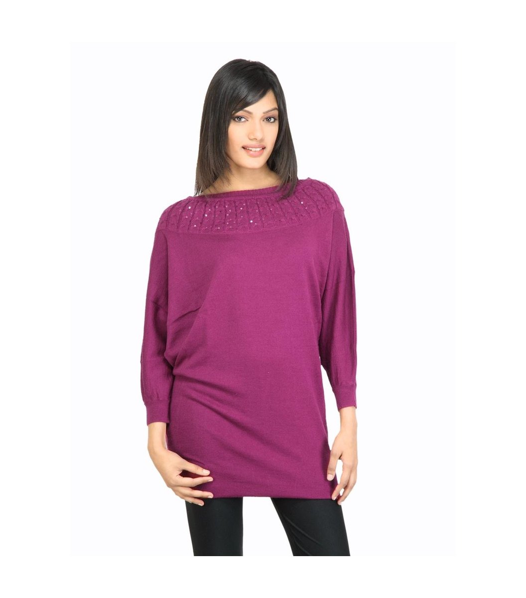 woman-magenta-sweater Woman Magenta Sweater