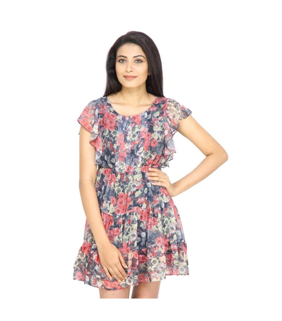 Woman Multi Floral Dress