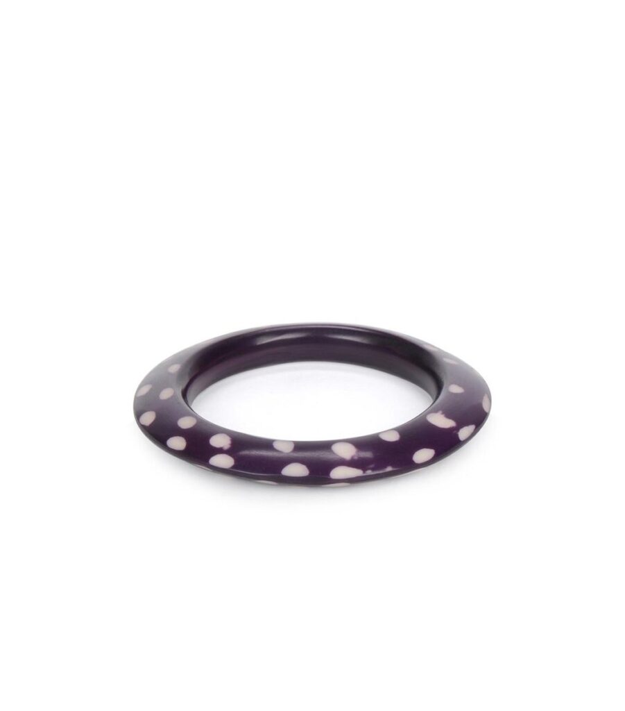Woman Purple Bangle Bracelet