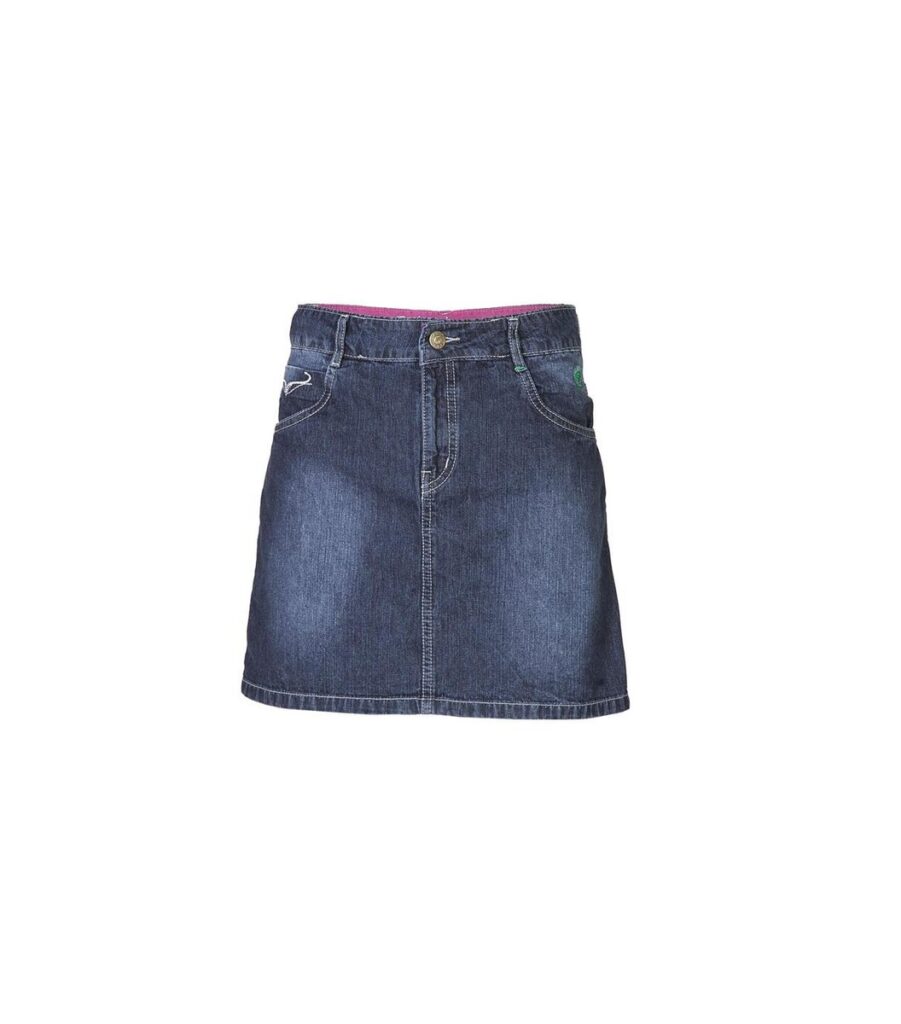 Woven Navy Blue Skirt