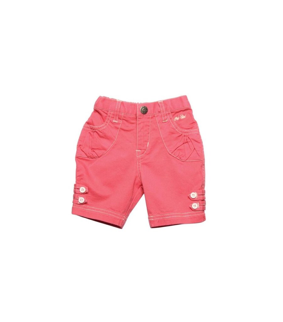 Woven Pink Pedal Pusher Capris